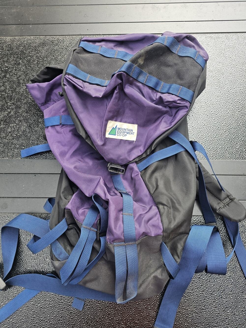 Vintage Mountain Equipment Co-op Backpack 90s-ish MEC Hiking Logo Bag